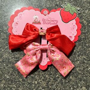 Strawberry Shortcake Hair Bow Duo